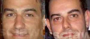 Il comandante dei carabinieri di Grotte Angelo Benfante e il fratello Enzo