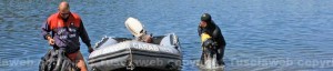 I carabinieri al lago di Mezzano