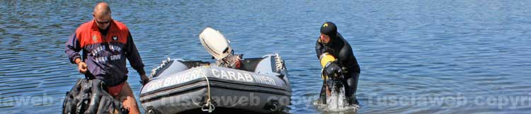 I carabinieri al lago di Mezzano