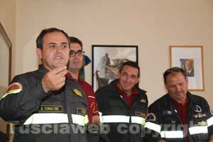 I vigili del fuoco di Viterbo