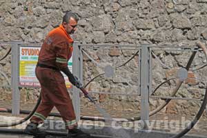 La protezione civile al lavoro