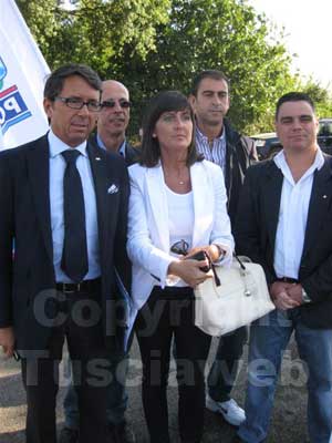 Da sinistra Giuseppe Moretti, segretario nazionale Ugl Polizia penitenziaria e Margherita De Cesare, segretario provinciale Ugl