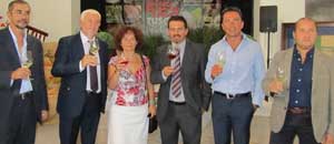 L'inaugurazione con Ferindo Palombella, Claudio Cavalloro, Luigia Melaragni, Stefano Gasbarra Francesco Monzillo Andrea De Simone