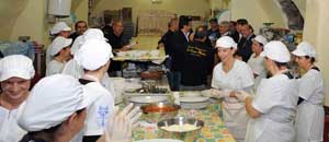 Un'immagine della cena