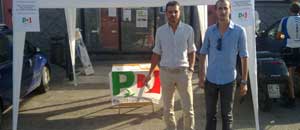 La raccolta firme del Pd a Vitorchiano