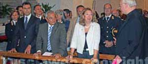 Un momento della cerimonia