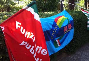La protesta a Villa Paola