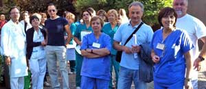 I lavoratori in protesta