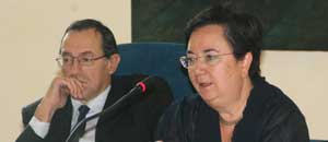 Silvana Ferreri e il rettore Marco Mancini