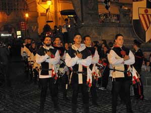 Le chiarine del gruppo storico spadaccini