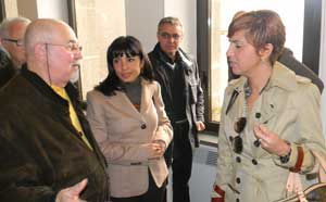 Angela Birindelli con il sindaco Lucia Catanesi e gli operatori del settore pesca