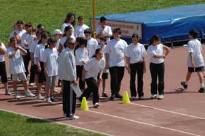 Giovani sportivi in festa