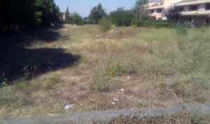 L'area verde in via Cava di Gorga