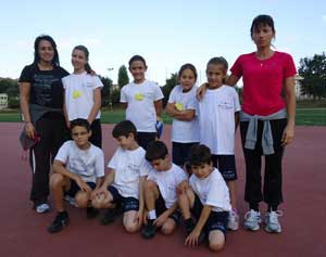 Gli atleti dell'Alto Lazio Colavene