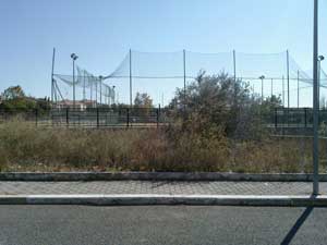 Le erbacce ai giardini pubblici di Via Orazio