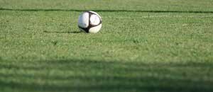 pallone da calcio in campo