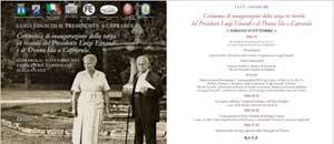 Targa ricordo Luigi Einaudi