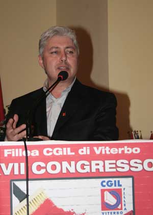 Massimo Guerrini, segretario di Fillea Cgil