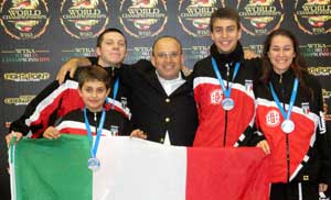 Gli atleti ricevuti dal sindaco Carai