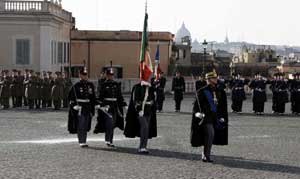 Il servizio di guardia in Quirinale
