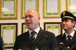 Il capo della mobile Fabio Zampaglione