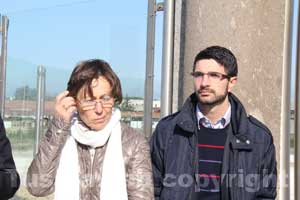 La professoressa Scoppola con l'assessore Sabatini