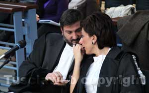 Gli avvocati di parte civile Antonio Rizzello e Maria Cristina Rosa