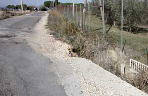 Le strade in dissesto a Montalto di Castro