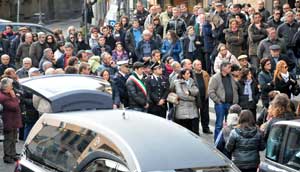 Il funerale di Giuseppe Delle Monache