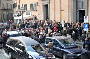 Il funerale di Giuseppe Delle Monache