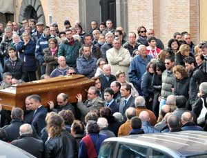 Il funerale di Giuseppe Delle Monache