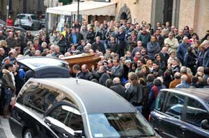 Il funerale di Giuseppe Delle Monache