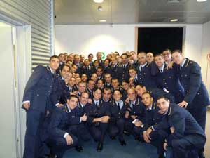 Gli allievi marescialli in visita alla centrale Enel