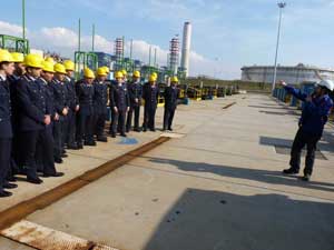 Gli allievi marescialli in visita alla centrale Enel