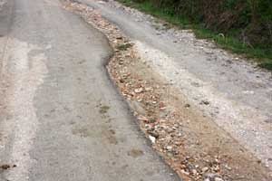 Le strade in dissesto a Montalto di Castro