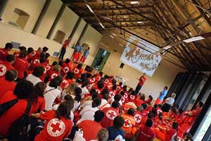 I volontari della Croce Rossa