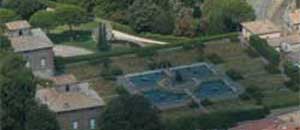 Villa Lante dall'alto