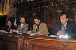 La conferenza stampa di presentazione a Palazzo dei Priori
