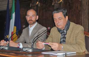 Marco Margheri e il sindaco Marini