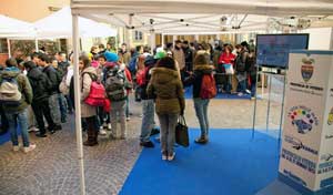 I ragazzi al seminario di sicurezza stradale