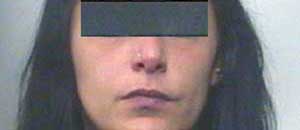 La donna arrestata