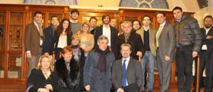 Alcuni dei presenti all'incontro della Giovane Italia