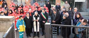 La cerimonia di inaugurazione del servizio del 118
