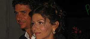 Amanda Sandrelli e il marito Blas Roca Rey