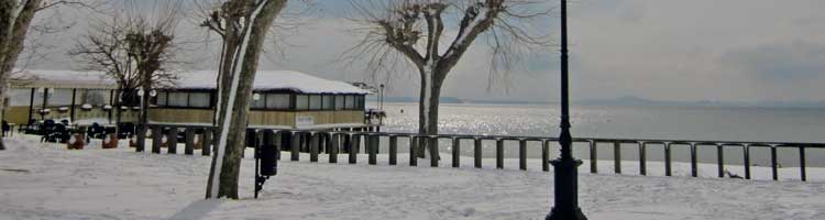 Bolsena - Il lungolago innevato