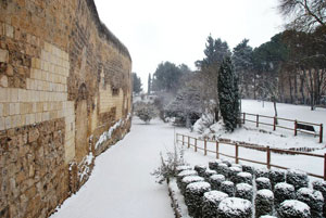 Parco delle mura innevato