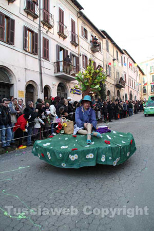 Maschere e carri delle passate edizioni del Carnevale ronciglionese Ronciglione