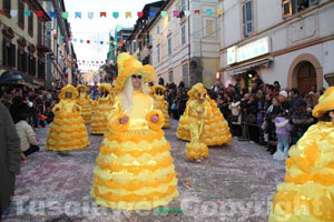 Maschere e carri delle passate edizioni del Carnevale ronciglionese Ronciglione