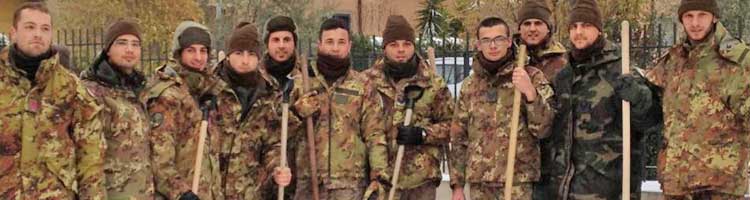 Neve - L'esercito a Santa Barbara