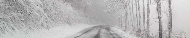 Neve sulle strade della Tuscia